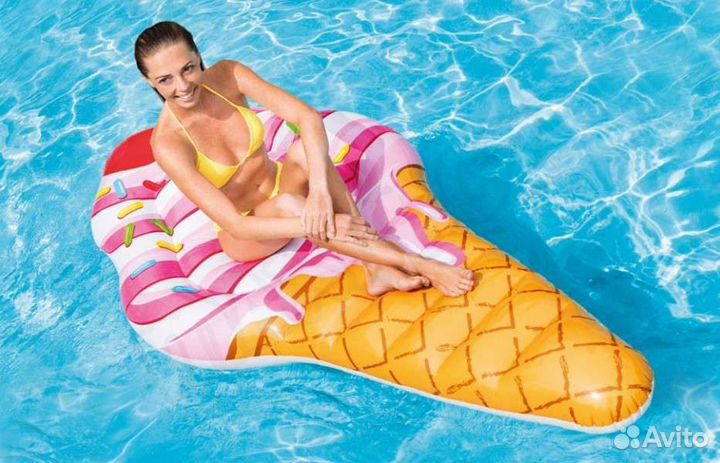 Матрас надувной бу мороженое (рожок)