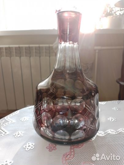 Графин Чехословакия 50-60гг. и 5 рюмок Чехос-ия