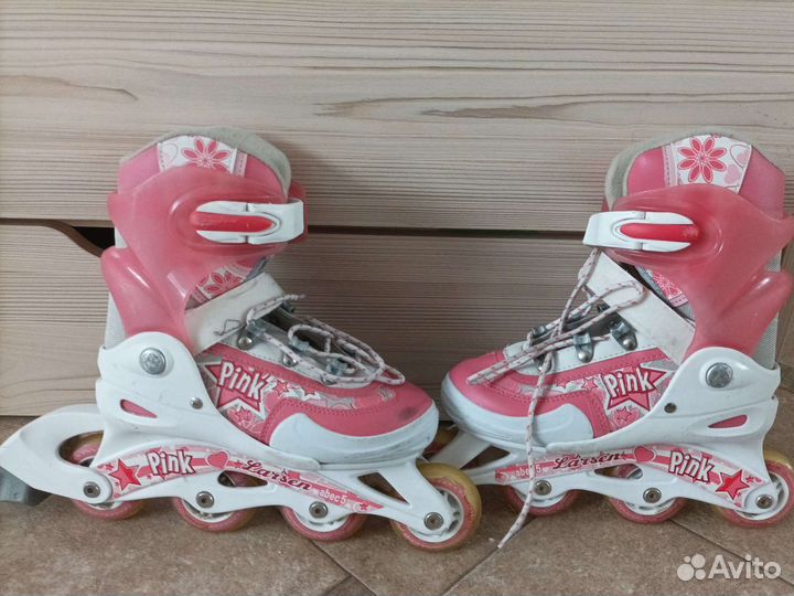 Раздвижные детские роликовые коньки larsen