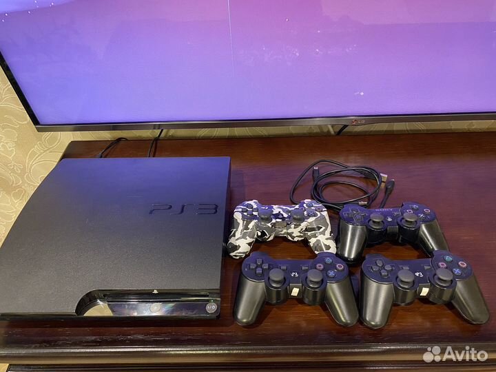 Игровая приставка Sony Ps3 slim прошитая