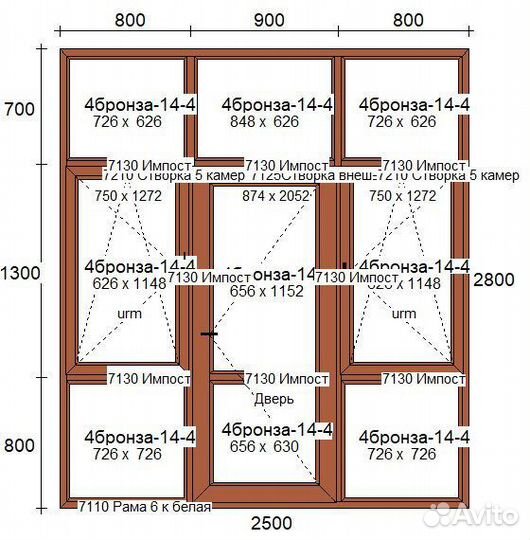 Входные пластиковые группы, внешний золотой дуб