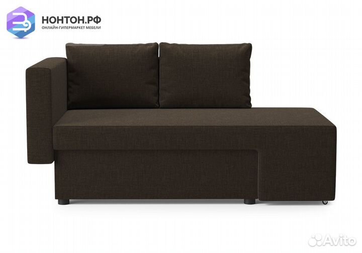 Диван еврокнижка Дагмар коричневый