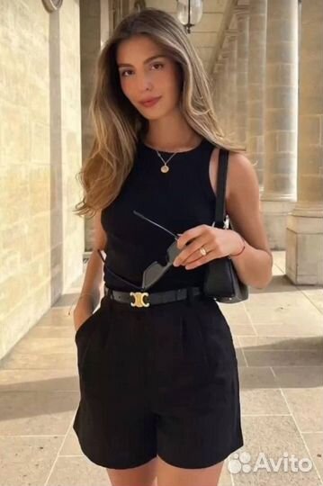 Шорты бермуды лен