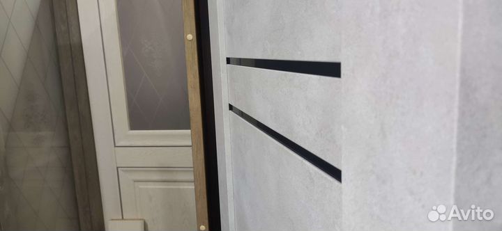 Дверь межкомнатная, цвет светлый бетон