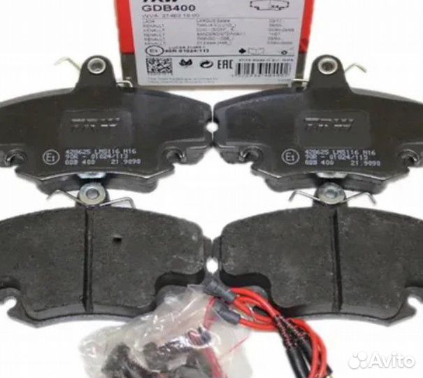 Комплект тормозных колодок, дисковый тормоз Dacia