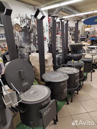 Печь 360х2 с казаном 12л