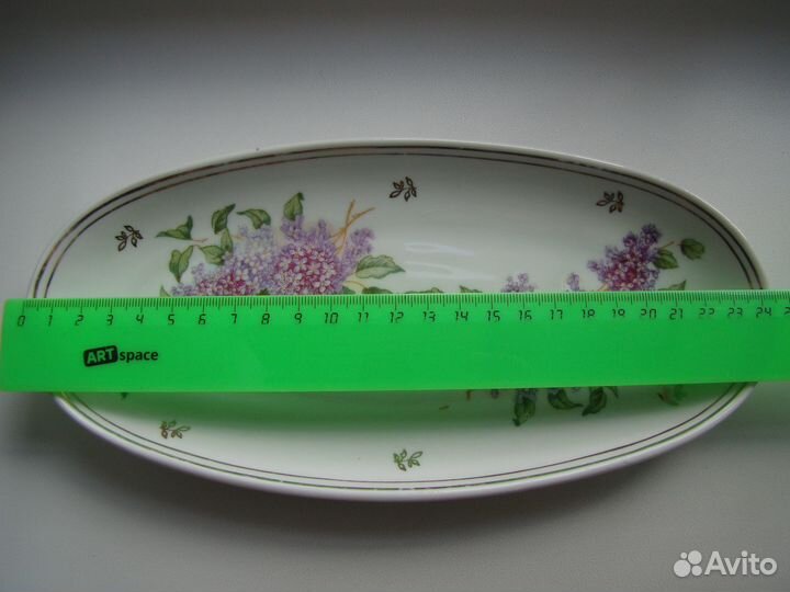 Селедочница СССР с букетами сирени