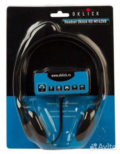 Наушники Oklick HS-M143VB с микрофоном