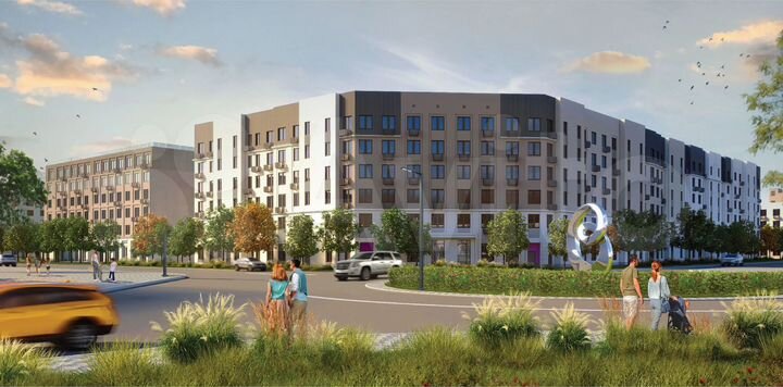 3-к. квартира, 57,7 м², 2/6 эт.