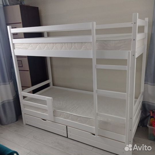 Двухъярусная кровать высокий борт