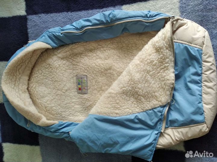 Конверт на выписку, меховой, зимний