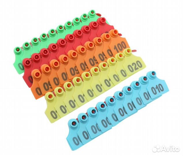 Бирка для животных, двойная 40*50 мм 100 шт