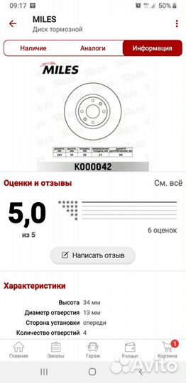 Тормозные диски передние. ситроен/пежо