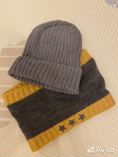 Комплект шапка и снуд