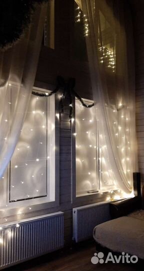 Гирлянда новая интерьерная новогодняя большая 3х3