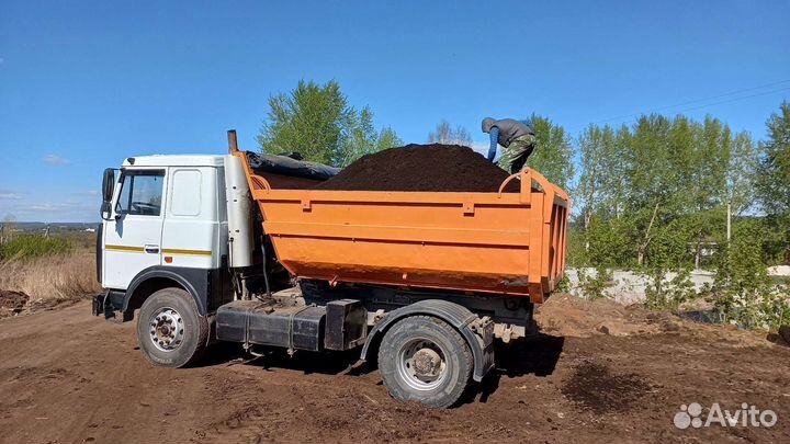 Доставка навоза перегноя чернозёма от мешка