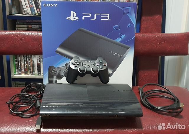 PS3 Super Slim 500 Gb. 50 игр. Вариант 2. Прошитая