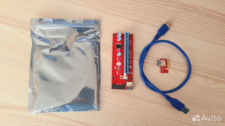 Новый Райзер VER 007s SATA, Кабель USB 60 см