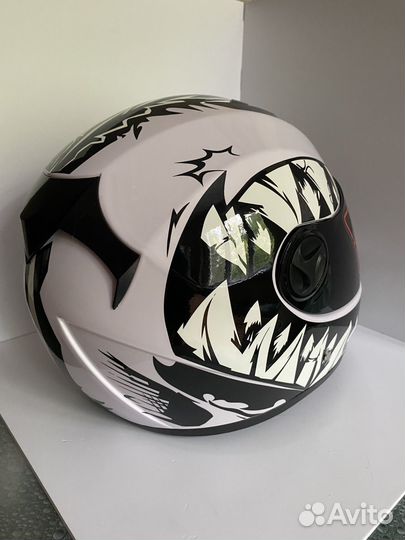 Мотошлем закрытый интеграл с очками