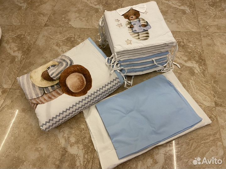 Комплект бортиков кроватку