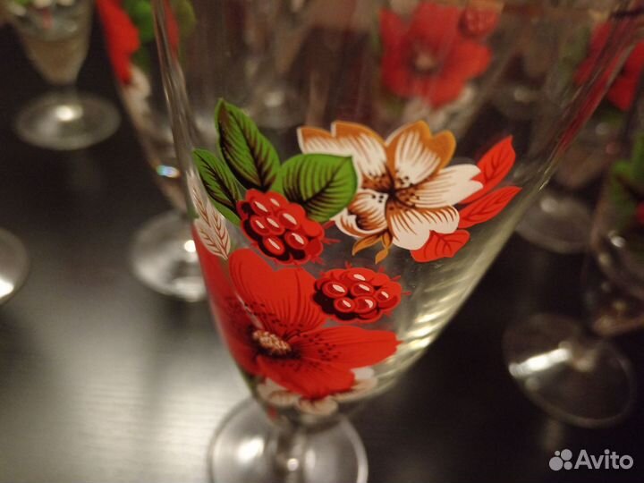 Фужеры, бокалы, стаканы СССР Bohemia Чехословакия