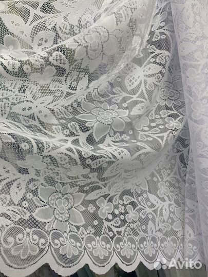 Тюль жаккард