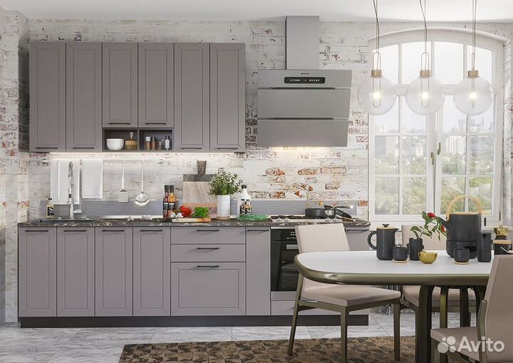 Кухня под размер мдф модульная ikea-стиль