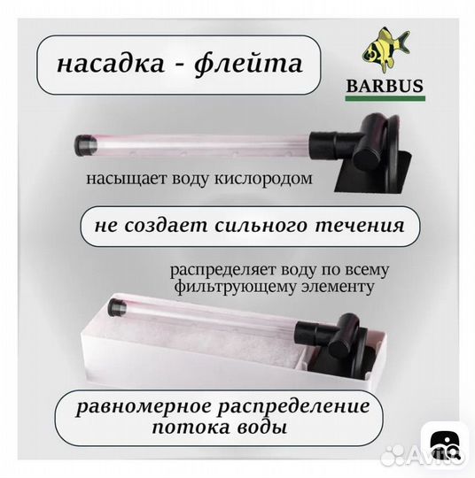 Аквариум с фильтром и светом Barbus 3 л