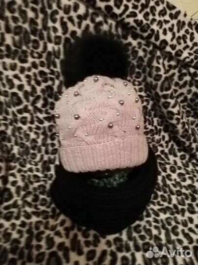 Шапка и снуд зимние