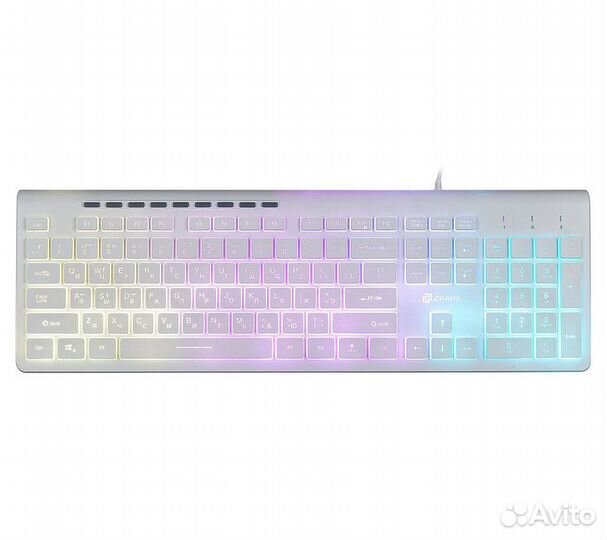 Клавиатура Оклик 490ML, белый