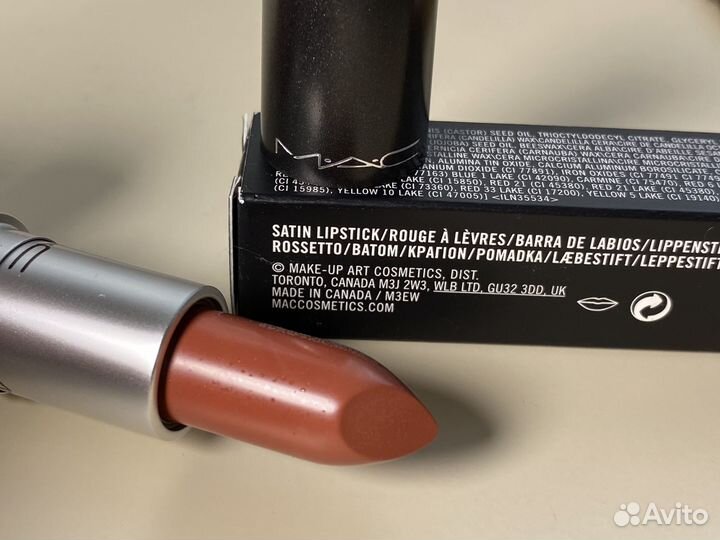 Помада MAC 813 mocha satin lipstick