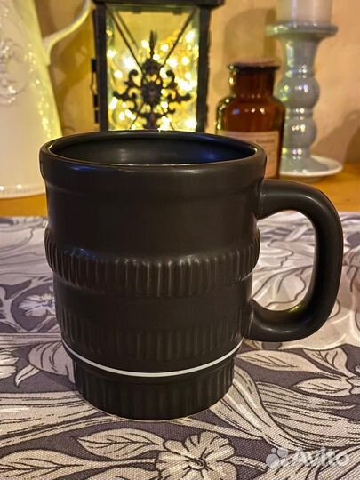 Кружка объектив керамическая