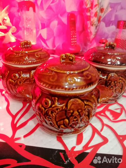 Горшки для запекания 3штуки