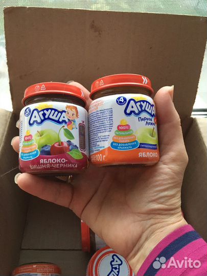 Фруктовое пюре агуша