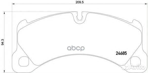 P 65 026 Колодки тормозные porsche cayenne 10