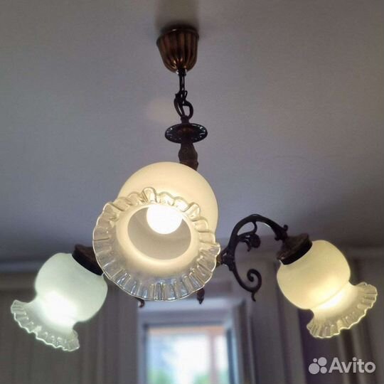 Светильник подвесной люстра винтаж