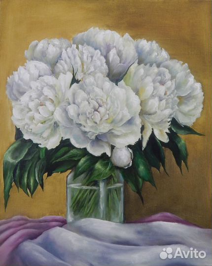 Картины маслом,сирень,цветы