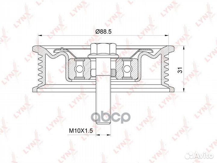 Ролик обводной приводного ремня KIA sportage (SL)