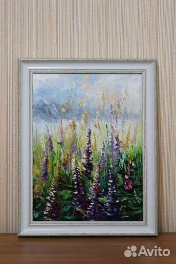 Картина люпины