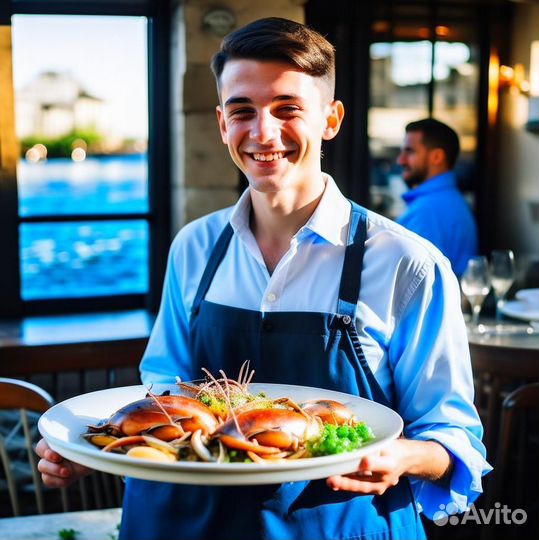 Официант с проживанием в Москве (не вахта)