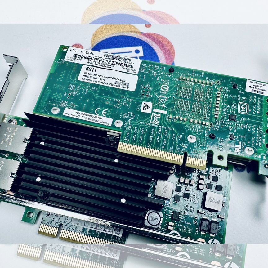 [561T] Сетевая Карта Hp 10gb 2-Port 717708-002 561t