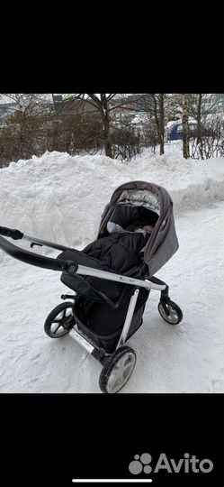 Коляска espiro next 3 в 1 серая