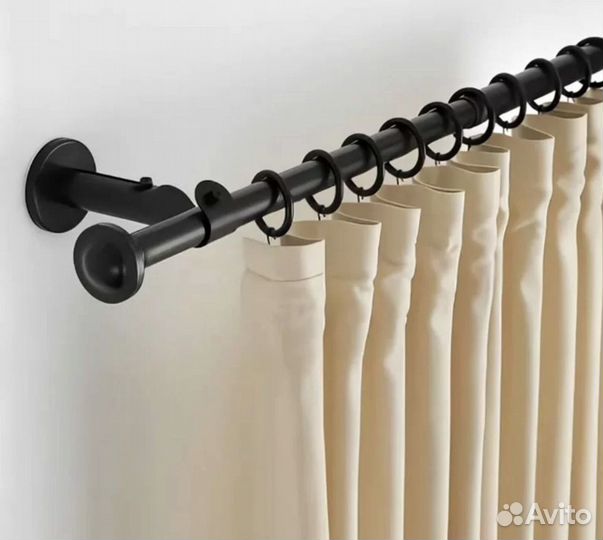 Карниз IKEA черный бу