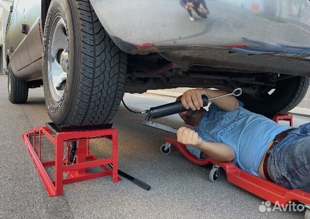 Эстакада с домкратом