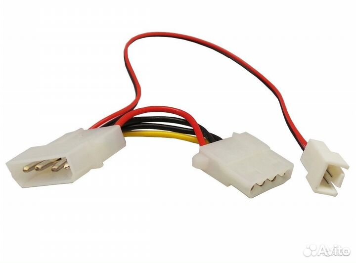 Кабель питания Molex 4 pin to 3 pin Fan