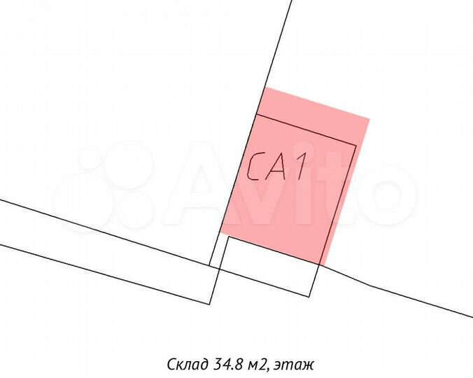 Теплый склад, 35 м². 1 этаж. Ворота 3*3