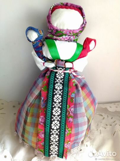 Народная кукла перевёртыш девка-баба игровая