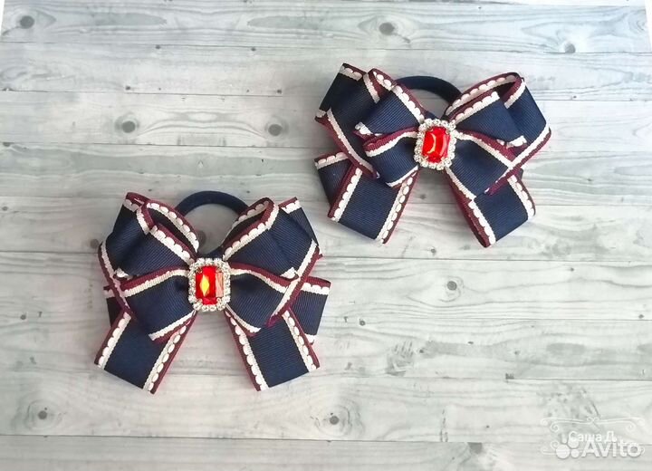 Школьные бантики ручной работы
