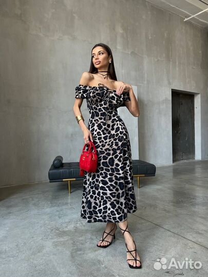 Платье леопард опт/розница