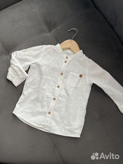 Рубашка hm для мальчика 86